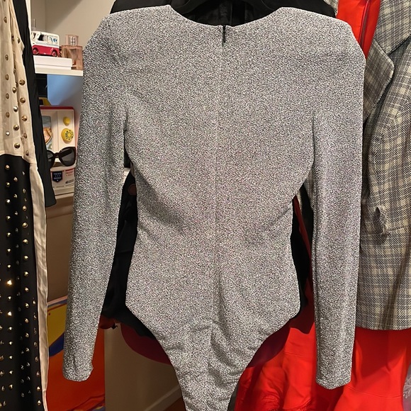 Zara Silver Long Sleeves Bodysuit - Picture 8 of 11